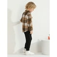 thumbnail image 3 of SILVERCELL Toddler Boys Girls Flannel Button Down Shirts Long Sleeve Plaid Shirts Jackets Tops 6M-4T, 3 of 9