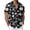 Black, variant on Hawaiian Shirts for Men Tropital Graphic Button Down Shirt Cozy Short Sleeve Lapel Beach Vacation Shirts Army Green S