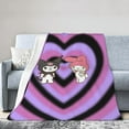 thumbnail image 2 of Kawaii Throw Blanket Anime Collage Blanket Throw Blanket Kuromis Soft Micro Fleece Fuzzy Travel Blanket for Bedroom Living Room Couch Office Car Gift for Women Men All Season 40x30 in, 2 of 18