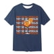 thumbnail image 3 of Ceisia Men's Tshirt Loose Fit Short Sleeve Vintage Graphic Letter Print Summer Fall Tee Tops Oversized Streetwear Navy XL Gifts, 3 of 4