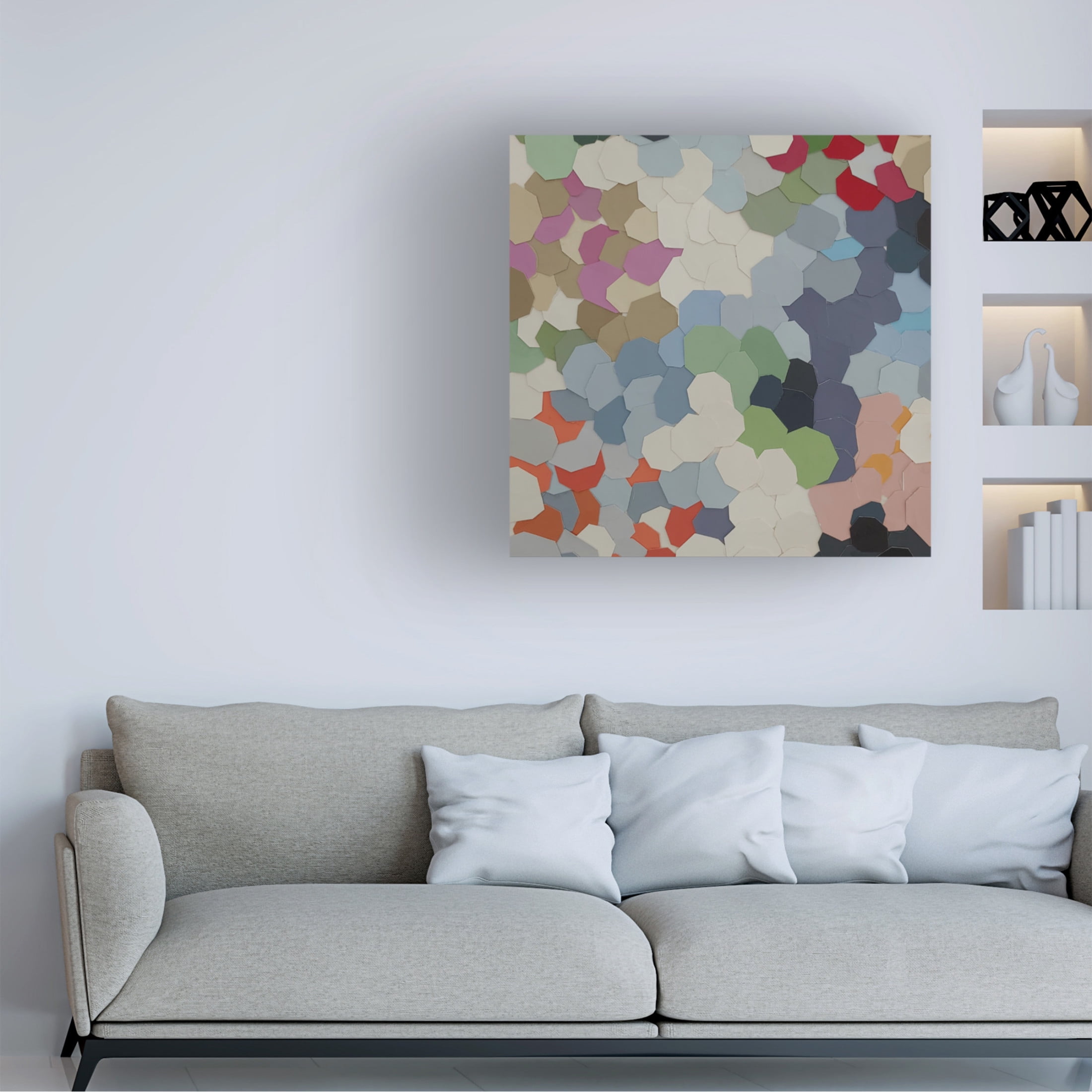 Canvas Wall Art - Coco Good 'Fruit Orchards Michigan I' Wall Art for Living Room, Bedroom, or Office Décor by Trademark Fine Art - 14 x 14 Inches
