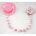 thumbnail image 2 of Diamond Pacifier Clip with Stunning Bling Beads and Pearls, 2 of 3