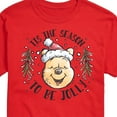 thumbnail image 3 of Disney Winnie The Pooh - Tis The Season To Be Jolly Christmas - Men's Short Sleeve Graphic T-Shirt, 3 of 5