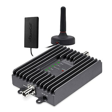 SureCall Fusion2Go 2.0 in-Vehicle Cell Phone Signal Booster Kit for Car, Truck or SUV, All Carriers 3G/4G (Best Cell Phone Signal Booster For Car)