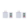 thumbnail image 2 of Tholdsy rápido de 3 puertos para 3 USB para de teléfono móvil para Adaptador de de pared rápido enchufe blanco y estadounidense Enchufe de EE. UU. 2Conjunto, 2 of 6