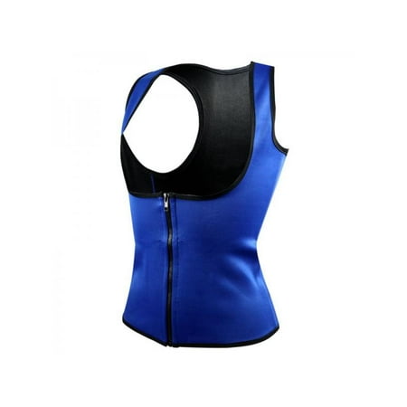 Topumt Women Lady Zipper Corset Body Shape Vest Belly Abdomen Slimming Vest Fitness Running