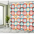 thumbnail image 5 of Ambesonne Psychedelic Shower Curtain, Retro Music Night, 69"Wx84"L, White Black Blue, 5 of 5