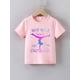thumbnail image 1 of Camiseta de verano de manga corta con estampado de 'Gimnasta' para niñas. Cómoda camiseta de manga corta con cuello redondo, perfecta para uso informal de verano., 1 of 6