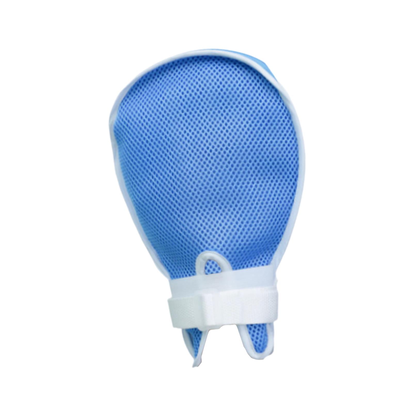 Runquan Hand Restraint Glove Elderly Supplies Portable Multifunctional Security Mitt Blue