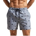 thumbnail image 2 of uublik Mens Board Shorts Swimwear Quick Dry Swim Shorts Bathing Suits for Men Swimwear Board Shorts with Pockets Blue, 2 of 6