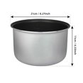 thumbnail image 2 of TFixol Universal Non-Stick Rice Cooker Inner Pot with Honeycomb Design - 3L Capacity, Aluminum Alloy, Food-Grade Coating, Fits Most Rice Cookers, 2 of 6