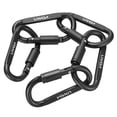 thumbnail image 4 of Lixada 9 Pack Aluminum Alloy D-ring Locking Carabiner Clip Set, 4 of 8