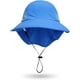 thumbnail image 2 of Sombrero para el sol de verano para niños y niñas, con protección UPF 50+, ala ancha, cuello y solapa, para jugar en la playa, de 2 a 7 años, 2 of 7