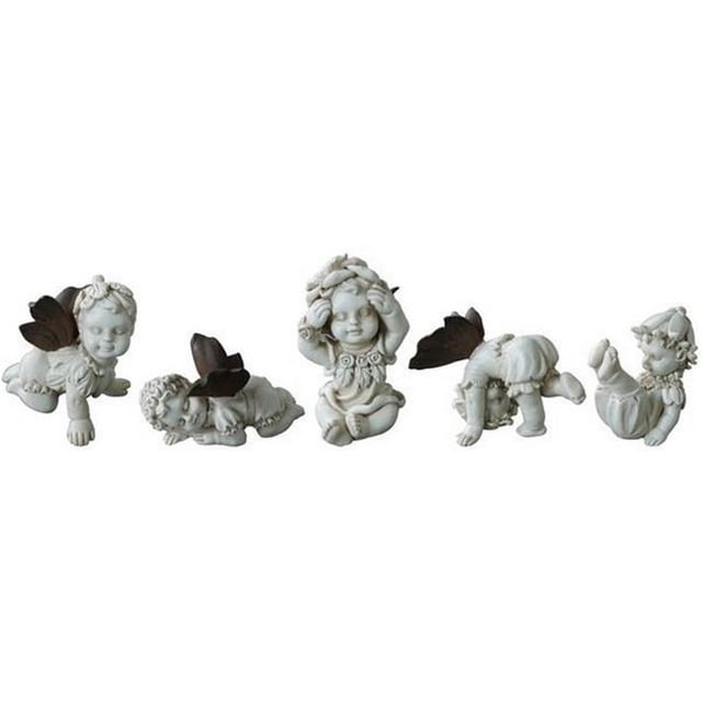 Hi-Line Gift 72044-05 Ensemble de Jardin de Fées 5 Pièces