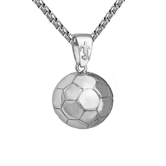 Simple Soccer Necklace Unique Pendant Necklace Stylish Everyday Jewelry Sports Enthusiast Necklace Alloy Texture