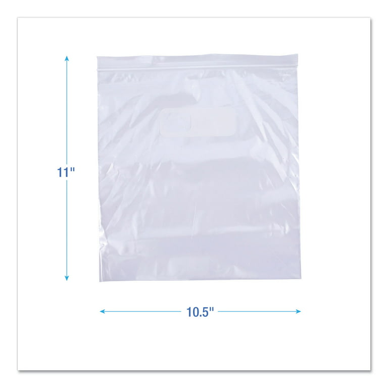 Boardwalk Reclosable Freezer Storage Bags 1 Gal Clear LDPE 10.56 x 11 250/Box