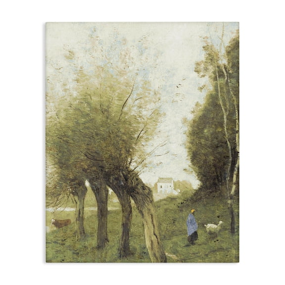 Stupell Industries Cottage Vintage Walk With Animals Canvas Art, 16 x 20, by Leah Straatsma
