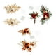 thumbnail image 3 of Inteprter 2 piezas hermosas flores decorativas simuladas decoración de boda flores fáciles de arquear son fáciles Kits de decoración para fiestas 18109 vino, 3 of 6