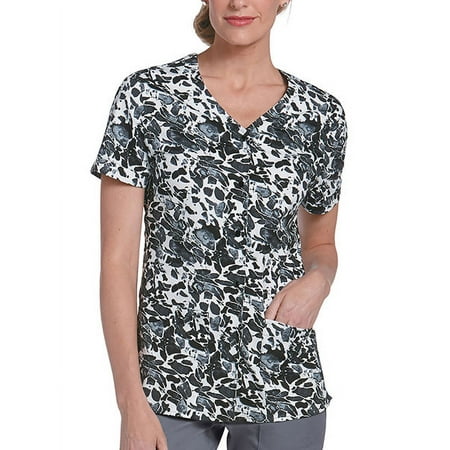 Landau Snap Front Tunic Scrub Top