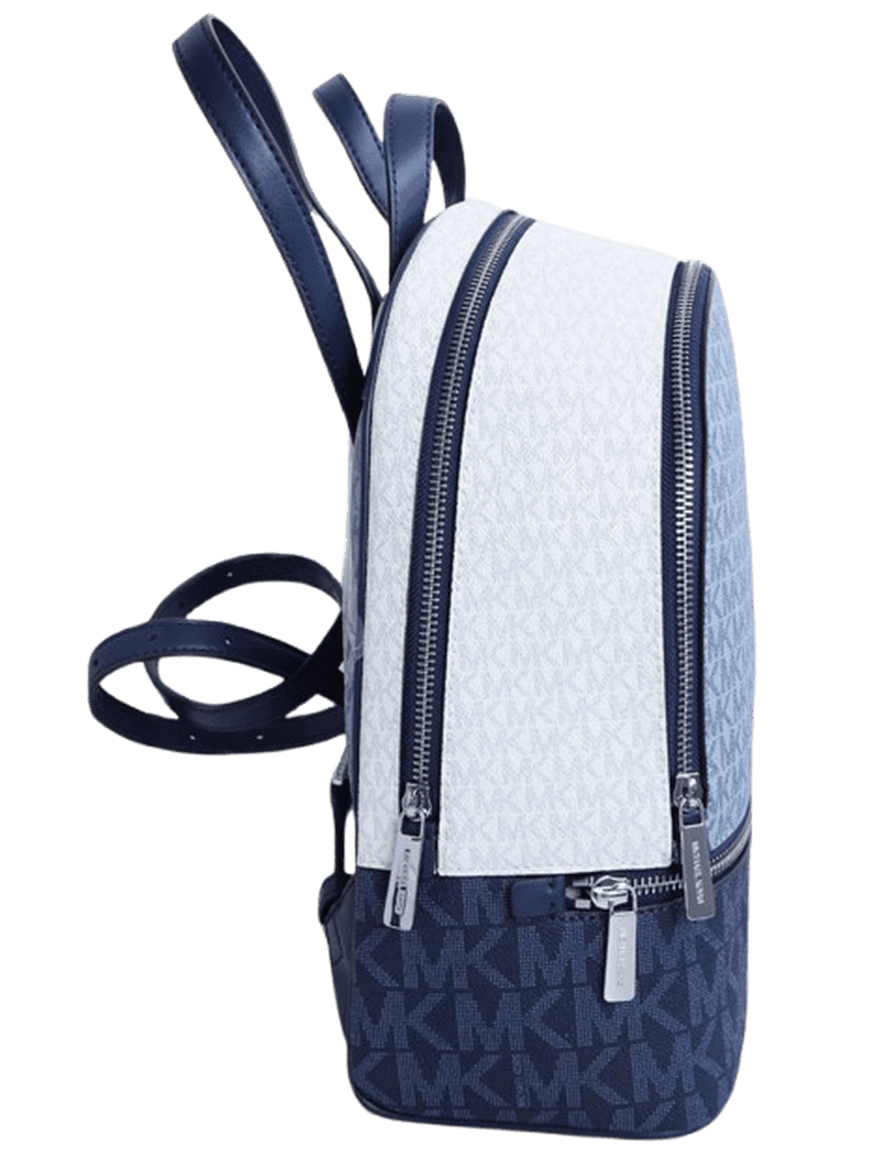 Michael Kors Rhea Medium Color-Block Signature Logo Backpack  display picture 1