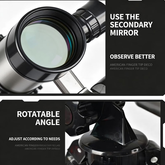 DKTIOP Telescopet , 5 Modes, 100000 Lumens Super Bright,USB Rechargeable, Waterproof Focus Zoomable Telescopet