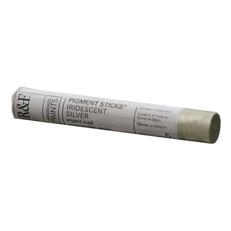 UPC: 0836943005815 | R&F Handmade Paints Pigment Stick 38ml Iridescent Silver