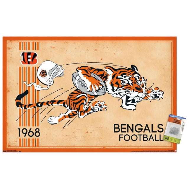 NFL Bengals de Cincinnati - Logo rétro 14