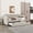 Light beige, variant on Harper & Bright Designs Twin Size Upholstered Daybed with Trundle, Velvet Sofa Bed Frame with USB Charging, Dark Gray