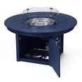 thumbnail image 4 of WestinTrends Helios 47" Modern Outdoor 55,000 BTU Patio Propane Round Fire Pit Table (Rocks Not Included), Navy Blue, 4 of 15
