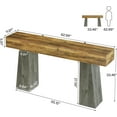 thumbnail image 3 of Tribesigns Farmhouse Entryway Table, 63-Inch Long Wooden Sofa Console Table, 3 of 7