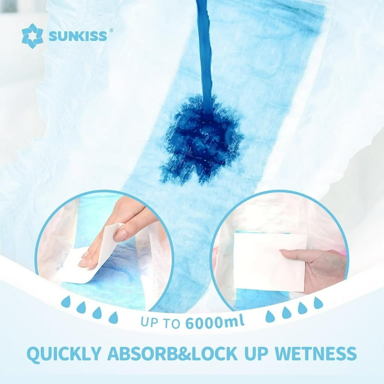 SUNKISS Masterpiece Adult Diapers with Tabs, Unisex Disposable