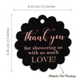 thumbnail image 6 of Inkdotpot Rose Gold Foil Paper Hang Tags Thank You Baby/ Bridal Shower Favor Tags 50 Pieces, 6 of 7