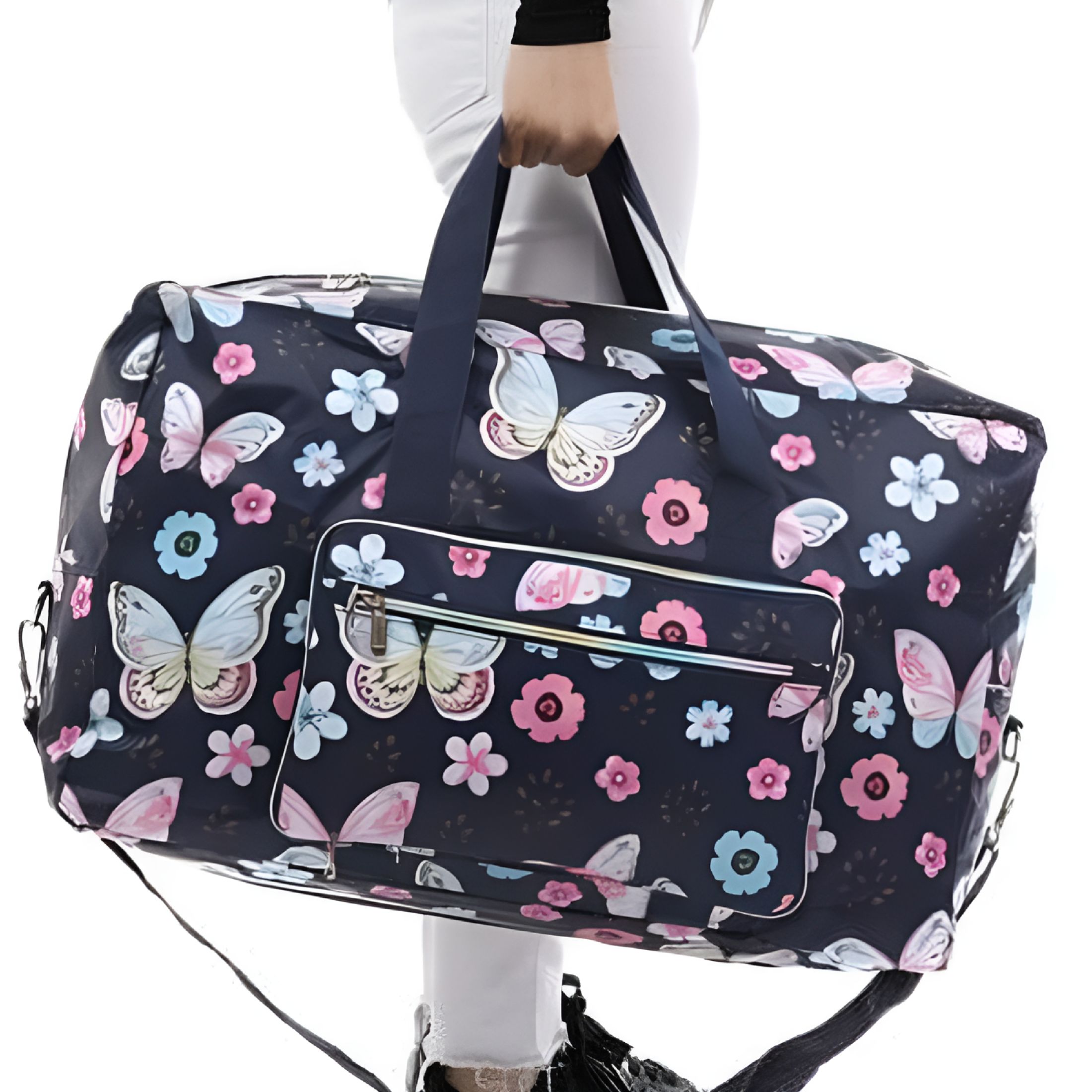 BESTSKY 22" Overnight Carry On Weekender Bag for Women Girls Foldable Travel Duffle Bag