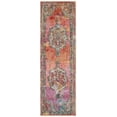 thumbnail image 2 of SAFAVIEH Crystal Dean Oriental Runner Rug, Orange/Light Blue, 2'2" x 13', 2 of 8