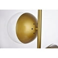 thumbnail image 5 of Living District LD6157BR Eclipse 2 Light Table Lamp with Clear Glass, Brass, 5 of 5