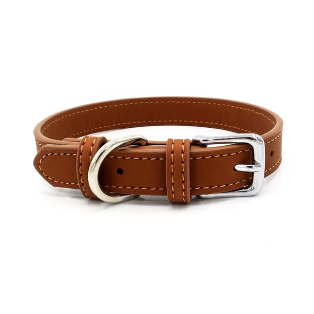 Collar de perro de cuero Tanpie para perros pequeños, medianos y grandes, suave, impermeable, acolchado, para cachorros Adepaton Correas y Collares para Perros