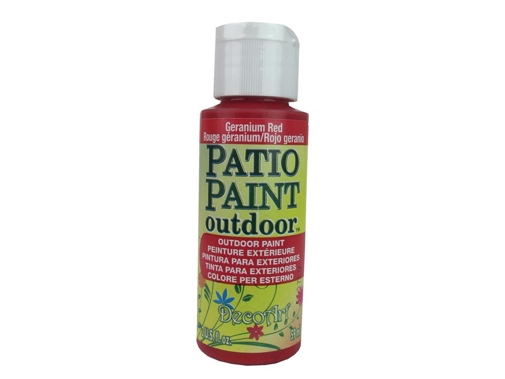 Decdcp 7 Decoart Patio Paint 2oz Geranium Red