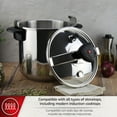 thumbnail image 5 of Magefesa Star 4.2-Quart Stainless Steel Pressure Cooker, Works on All Stovetops, Safety Lock, 8 PSI Cooking, 5 of 9