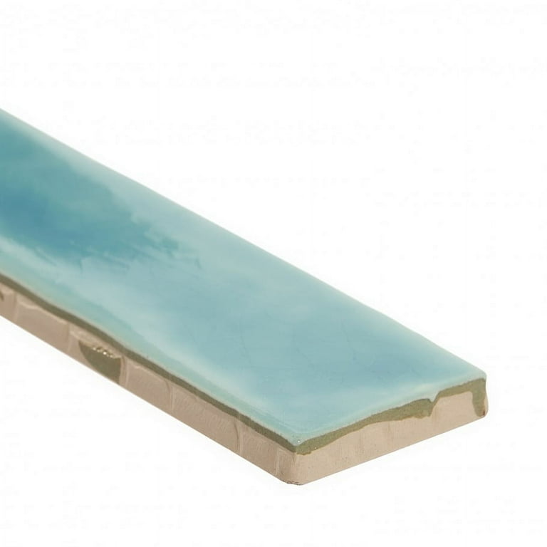 Bond Tile Capetown Turquoise 2 in. x 20 in. Polished Ceramic Wall Tile (20 pieces 5.38 Sq. Ft. / Box) Bond Tile Capetown Turquoise 2 in. x 20 in. Polished Ceramic Wall Tile (20 pieces 5.38 Sq. Ft. / Box)
