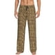 thumbnail image 1 of Balery Leopard Print Brown Pantalones de pijama para hombre, pijama ultraligero, pantalón de descanso-Medium, 1 of 6