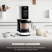 Ninja CREAMi Ice Cream Maker, for Mix-ins, Milkshakes, Sorbet, 5 One-Touch Programs, (2) 16 Oz Pint Containers & Lids, NC300WH White