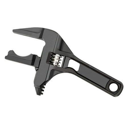 

Multi-function Universal Wrench Large Opening Bathroom Wrenches Adjustable Tools Faucets Aluminum alloy Black