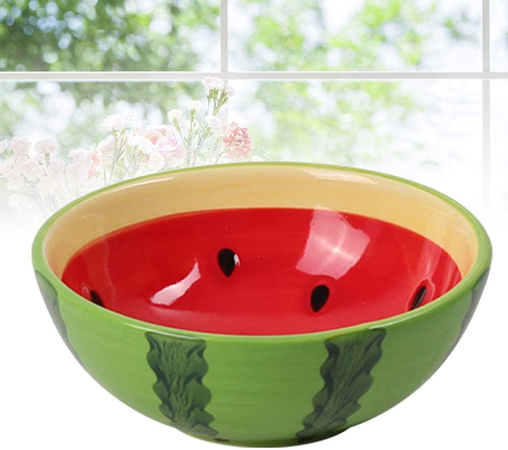 ceramic watermelon fruit bowl