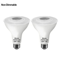 Sinvic 2-Pack PAR30 Long Neck LED Flood Light Bulbs 12W (75W Equiv.) 1000LM Super Bright, Dimmable 2700K Warm White with E26 Base for Indoor/Outdoor