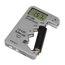 Digital Battery Tester for AA AAA C D 9V 6F22 - Accurate Capacity Meter with Clear LCD Display for 1.5V 3V Batteries