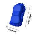 3 Pcs Car Wash Mitt Premium Chenille Microfiber Wash Sponge Gloves Car