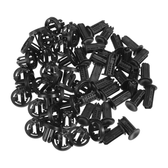 Unique Bargains 30 Pcs Bumper Clips No.91505TM8003 Automotive Clips for Honda Civic 2013-2019 Plastic Black