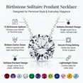 thumbnail image 4 of JeenMata 2 Carat February Birthstone Necklace for Women, Amethyst Solitaire Pendant in 18K White Gold Plated, Birthday Anniversary Wedding Gift for Girlfriend Wife, Her, Woman, Teen, 4 of 8