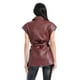 thumbnail image 3 of Chaleco de vinipiel con cinto Roman Fashion /Juvenil, LV001 (Vino) vino CH, 3 of 4
