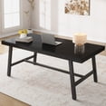 thumbnail image 2 of Modern Industrial Dining Table for 6-8 – Rectangular Wooden Table – Heavy-Duty Metal Legs – Rustic Design – Easy Assembly – Perfect for Kitchen, Dining Room, Apartment, 2 of 15